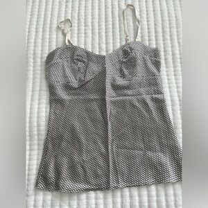 Express Monochrome Hexagon Pattern Top